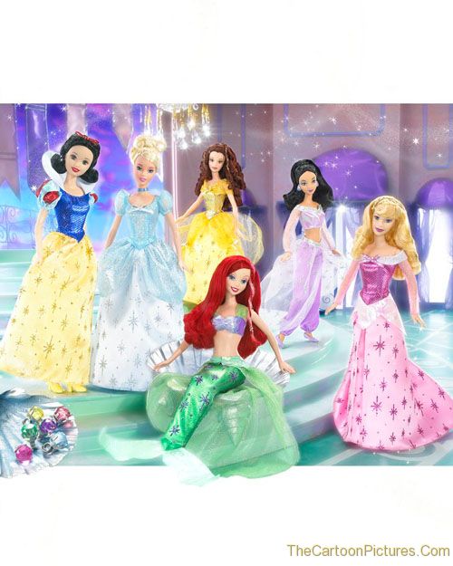 disney princesses. disney-Princess-Barbie-with-