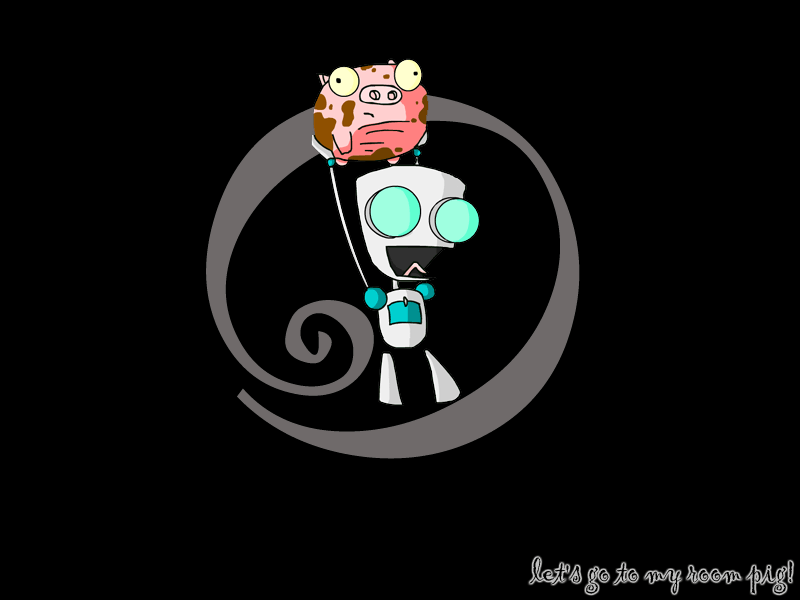 Invader Zim Pictures. gir-and-piggy-invader-zim
