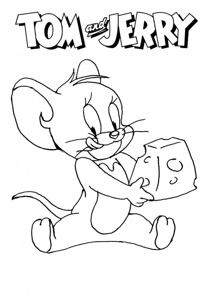 Tom jerry coloring page
