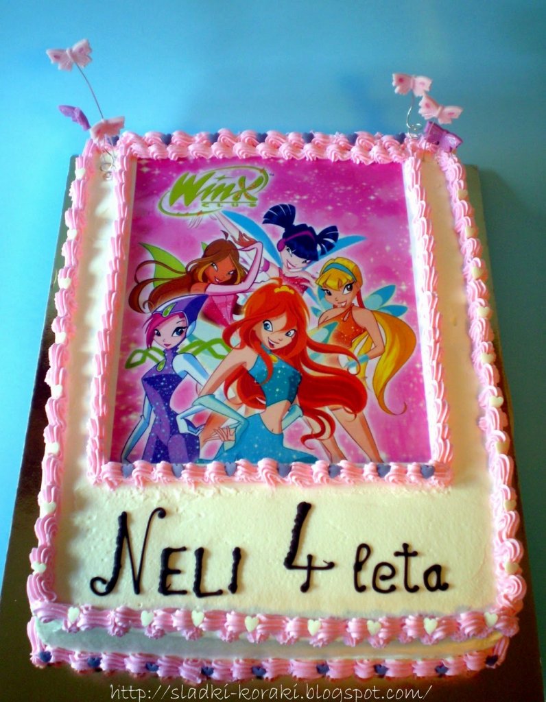 Winx birthday cake