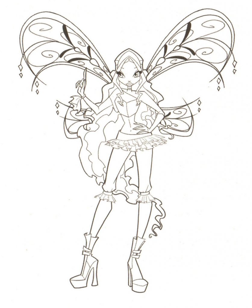 Winx Club Coloring Pages