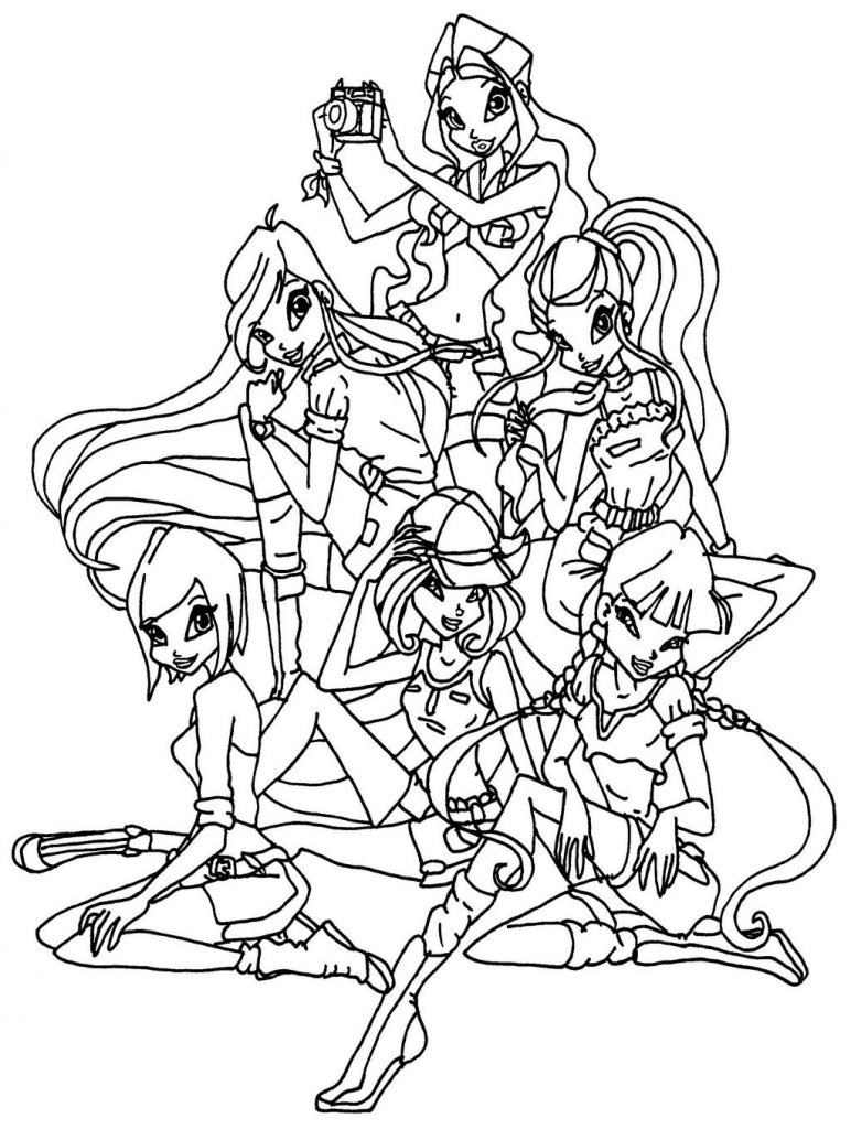 Winx Club Coloring Pages Printable