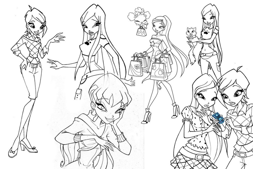 Winx Club draw free