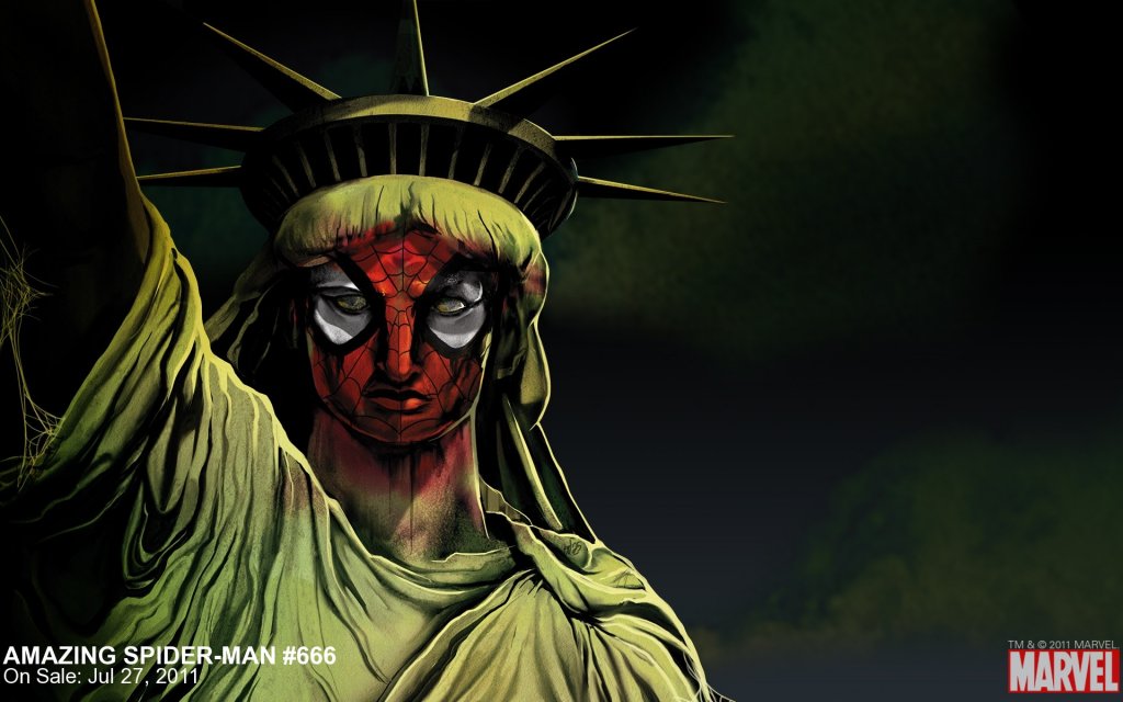 spider man Statue of Liberty 1920x1200