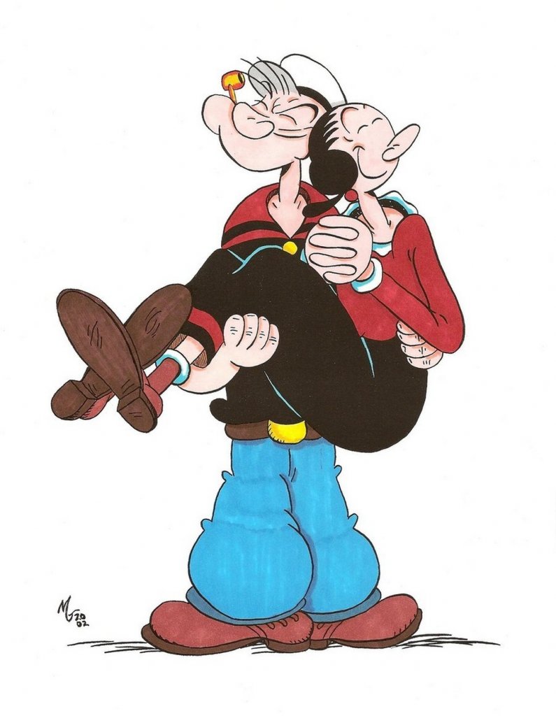 Popeye and Olive Picture. 