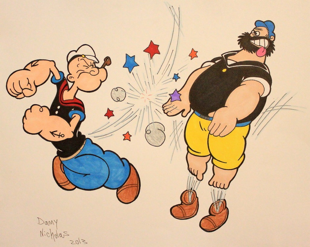 Cartoon Pictures. popeye and brutus. 