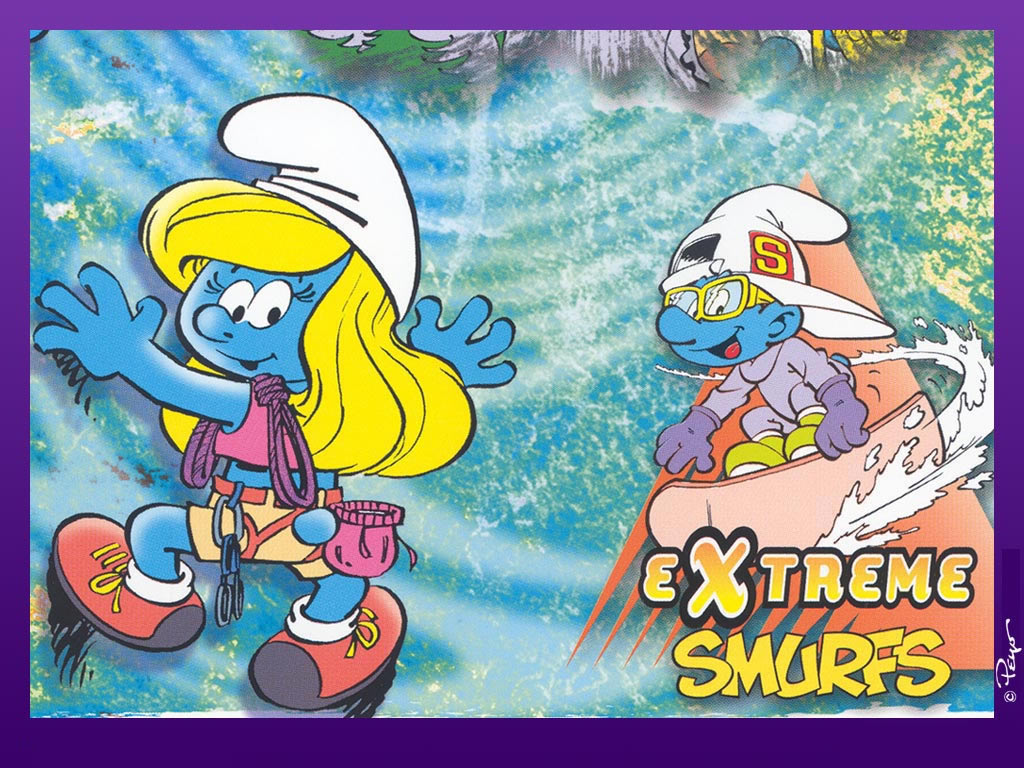 Extreme Smurfs Wallpaper 1024x768