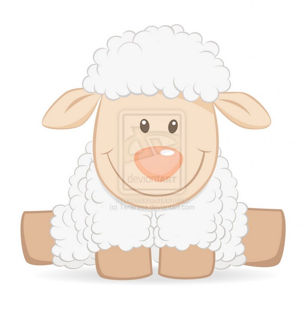 cartoon baby sheep