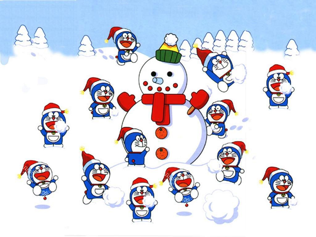 Doraemon winter