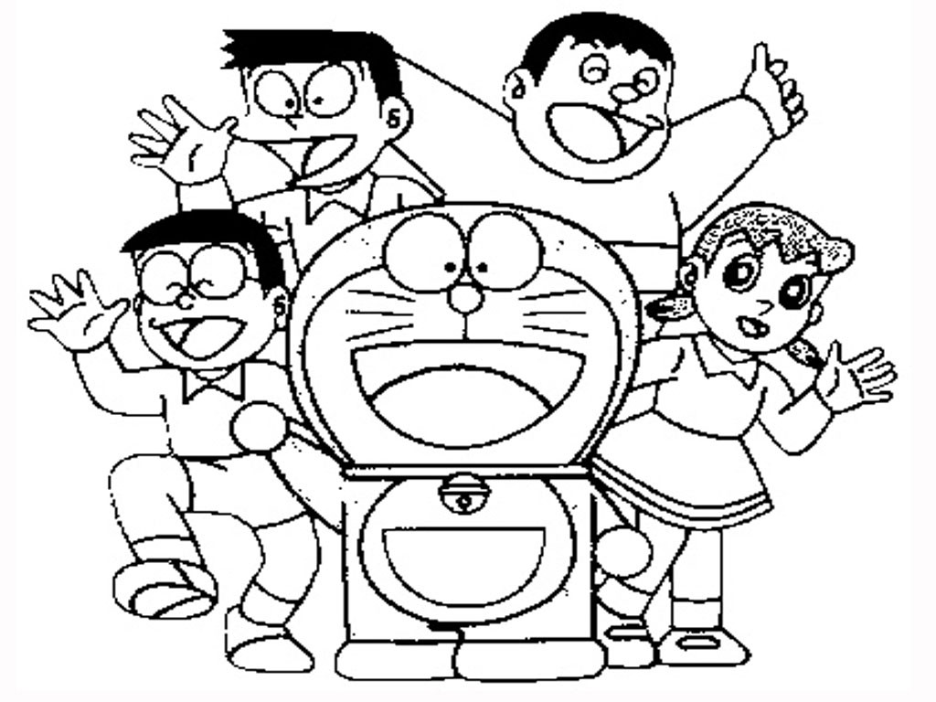 doraemon nobita coloring pages