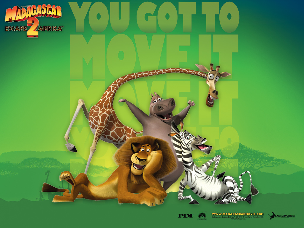 Madagascar 2 characters 1024