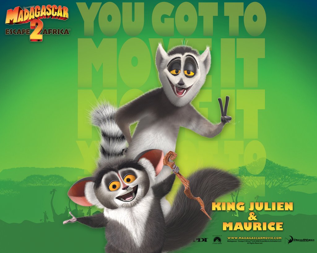 Madagascar 2 king julien maurice 1280