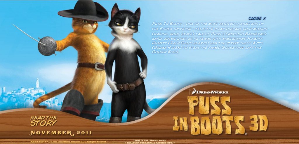 puss in boots-story