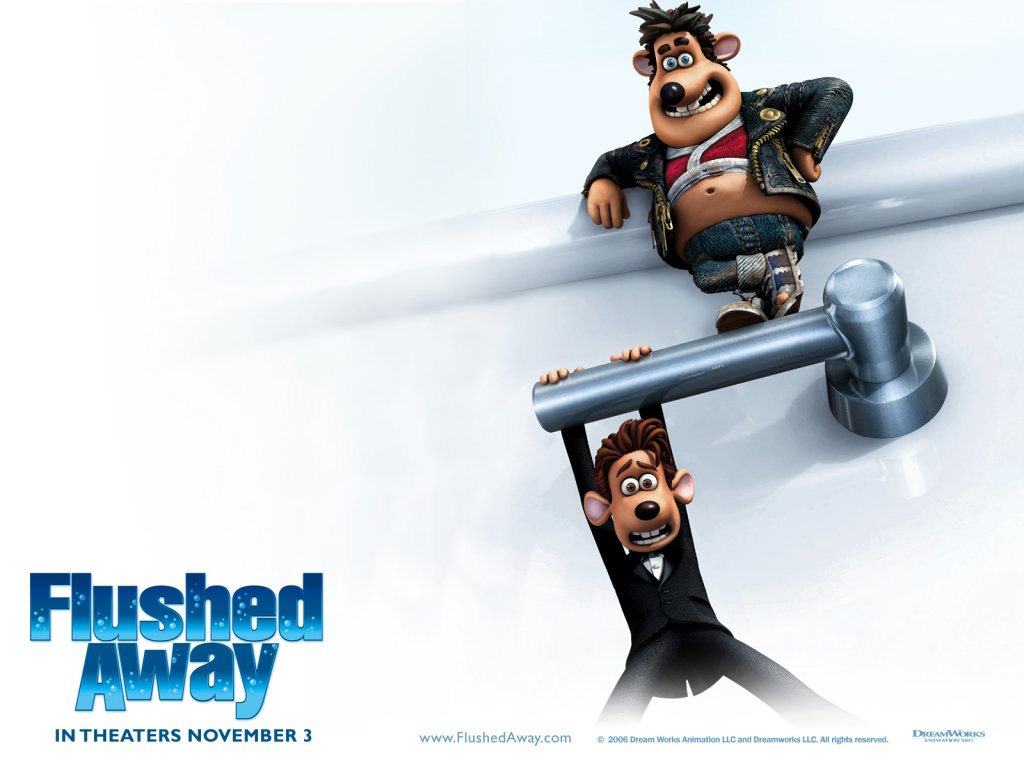 flushed away wallpaper 1600