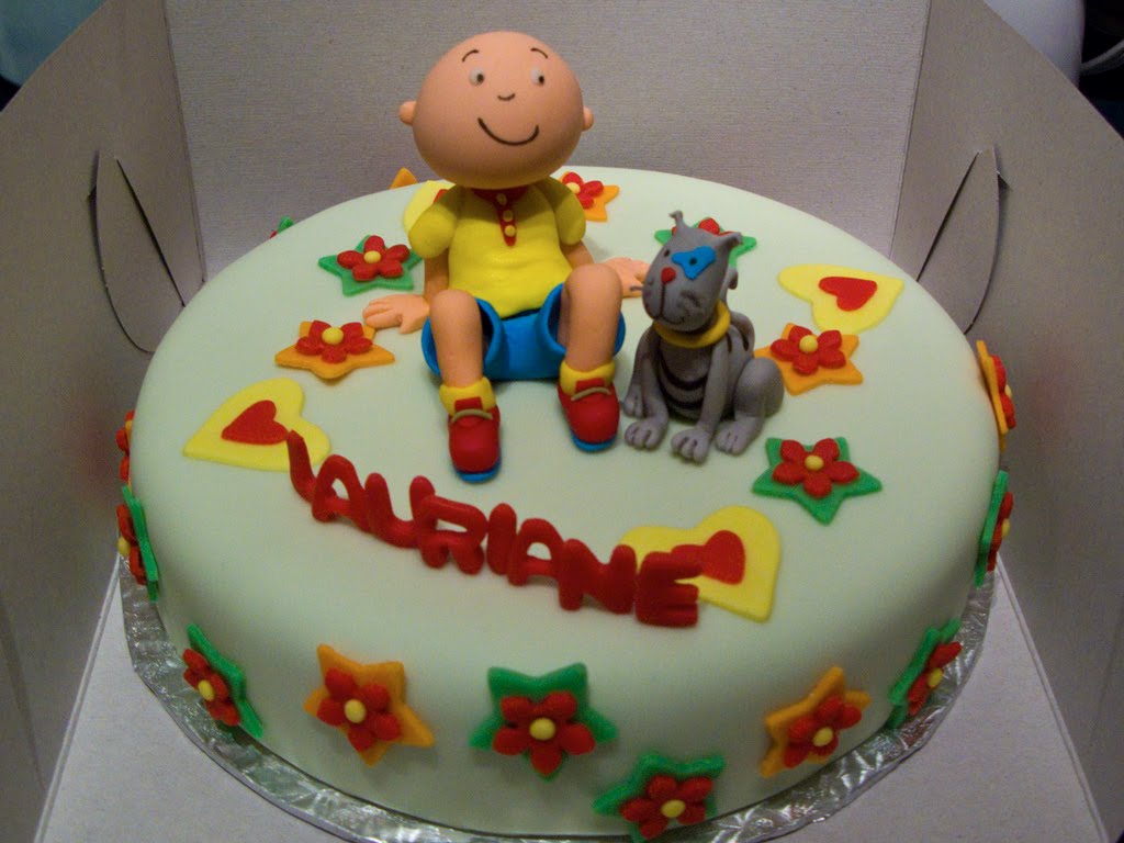 caillou birthday cake fun