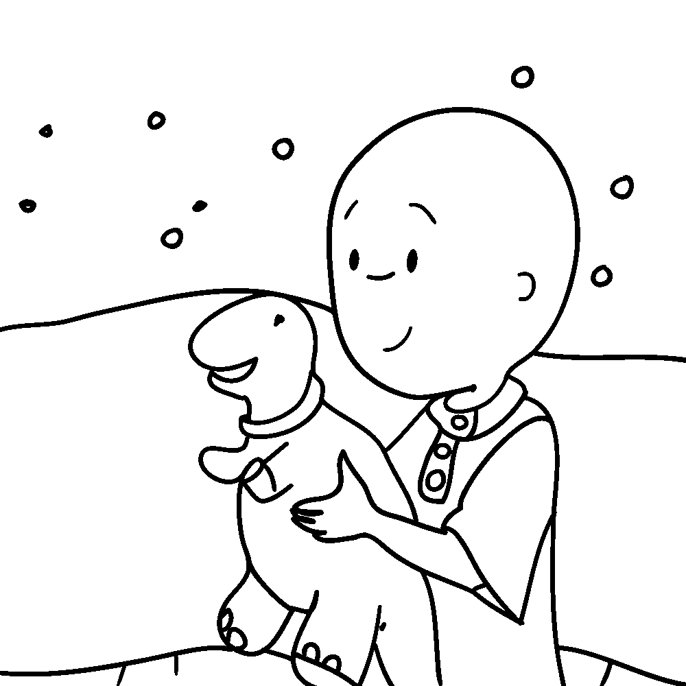 Caillou Color Pages