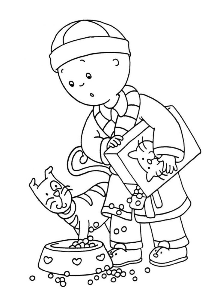 Caillou Coloring Pictures to Print