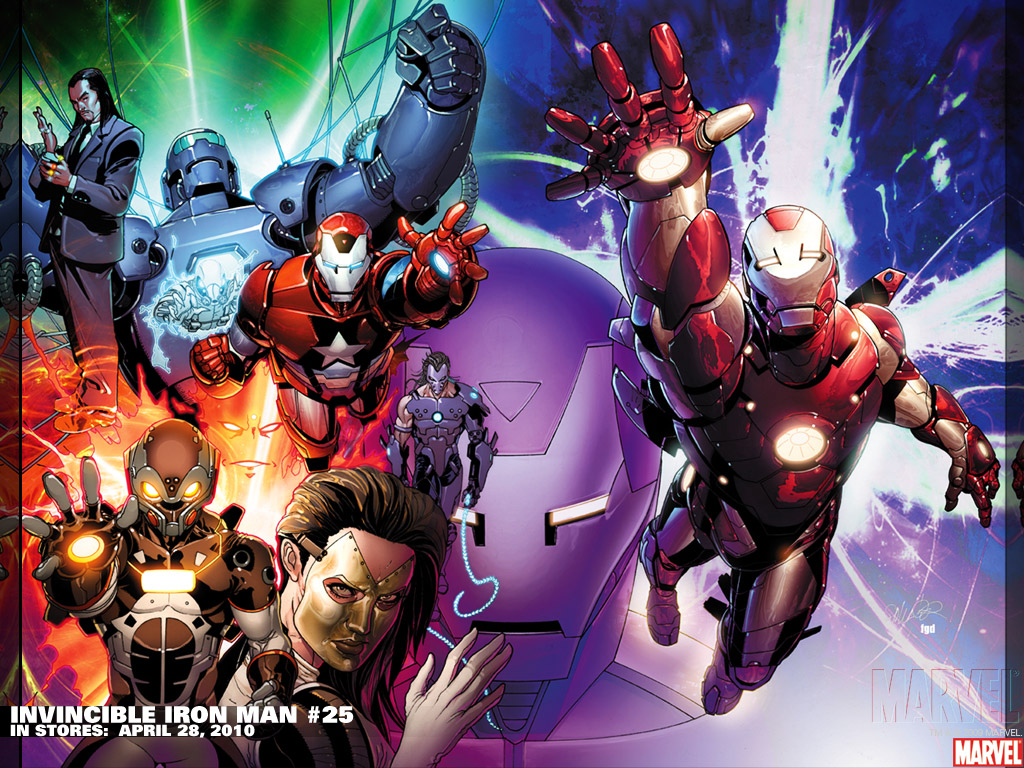 Iron Man characters 1024x768