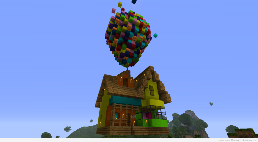 minecraft up house