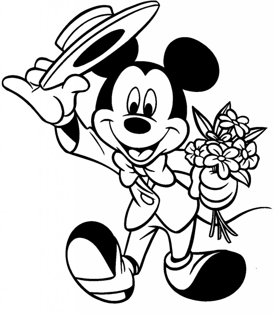 Mickey Mouse Coloring Pages 1