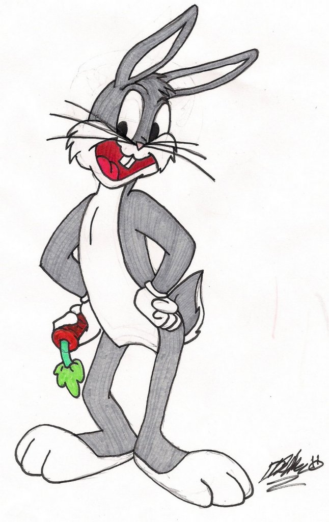 Bugs Bunny happy