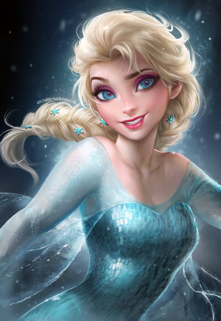 pretty elsa frozen