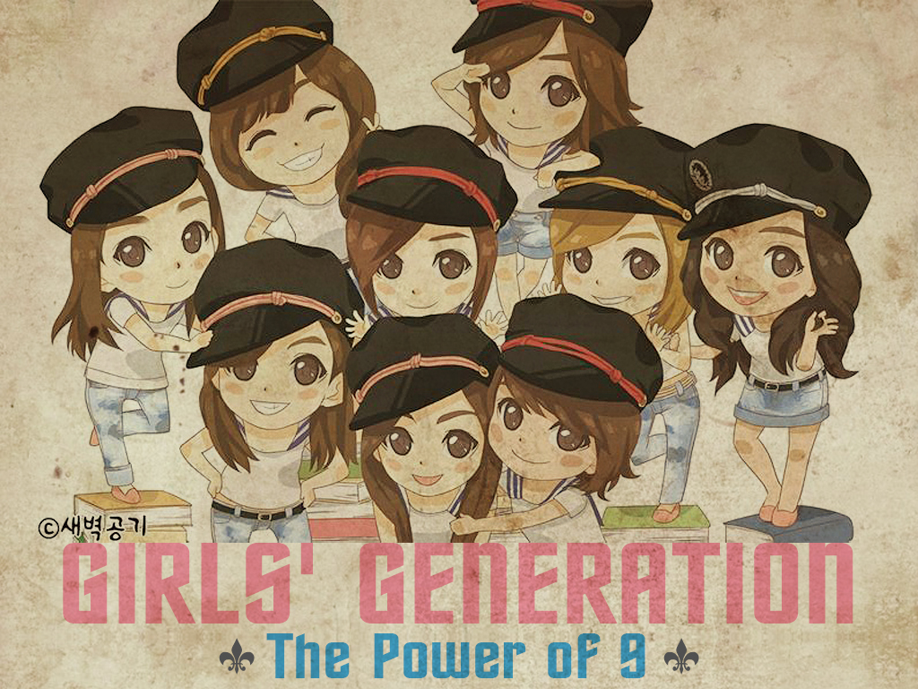 snsd  s genie cartoon wallie by o0someday0o