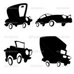 cartoon cars black