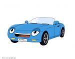 Happy Cartoon Car