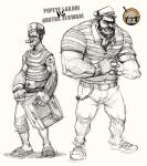 Popeye and brutus coloring