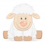 cartoon baby sheep