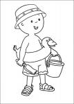 caillou free coloring